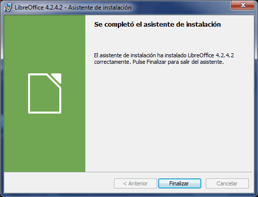 Instalación LibreOffice