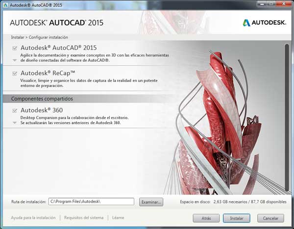 Instalación AutoCAD