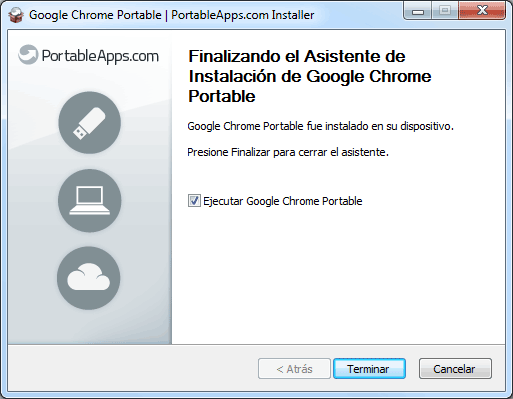 Instalación Google Chrome Portable