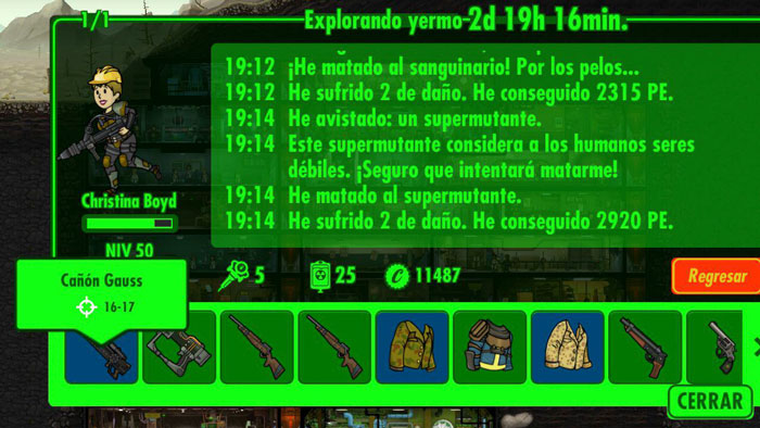 Fallout Shelter Explorando yermo en PC