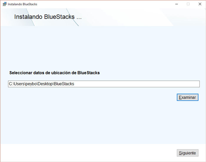 Instalación BlueStacks