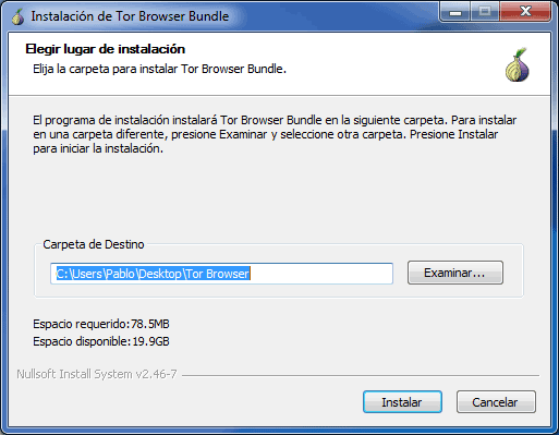 Instalación Tor Browser