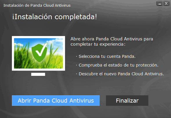 Instalación Panda Cloud Antivirus
