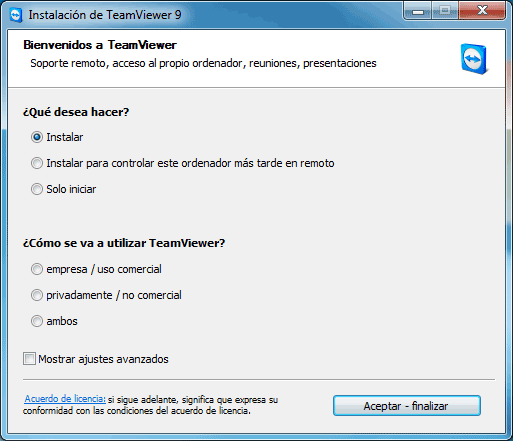 Cómo instalar TeamViewer