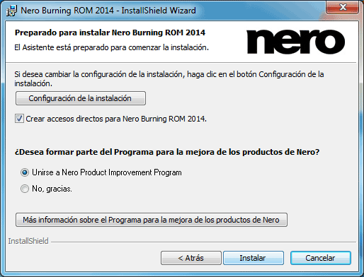 Cómo instalar Nero Burning ROM