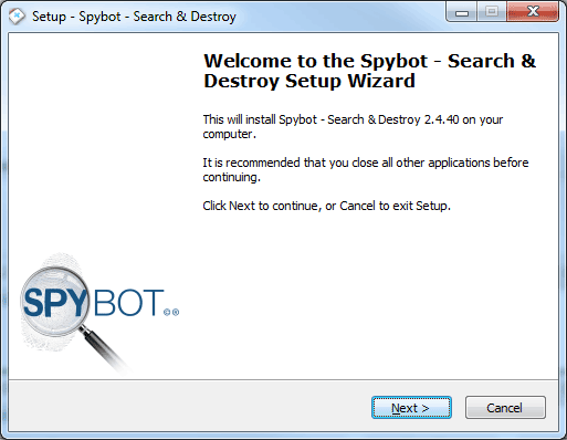 Cómo instalar SpyBot